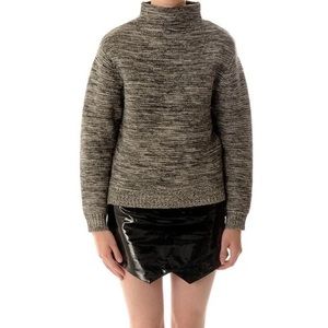 Wool mock neck sweater